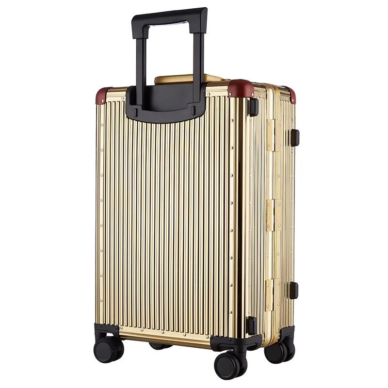 Aircraft Steel Mens Wheeled Luggage Bags Flight Trolley Case